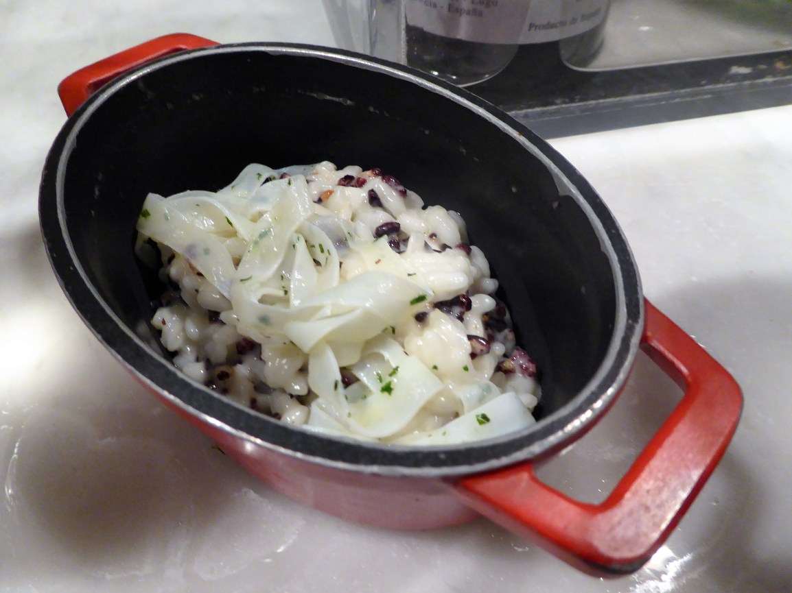 Crunchy risotto of sheep & cuttlefish 