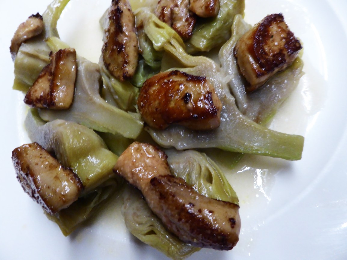 Foi Gras on Artichokes